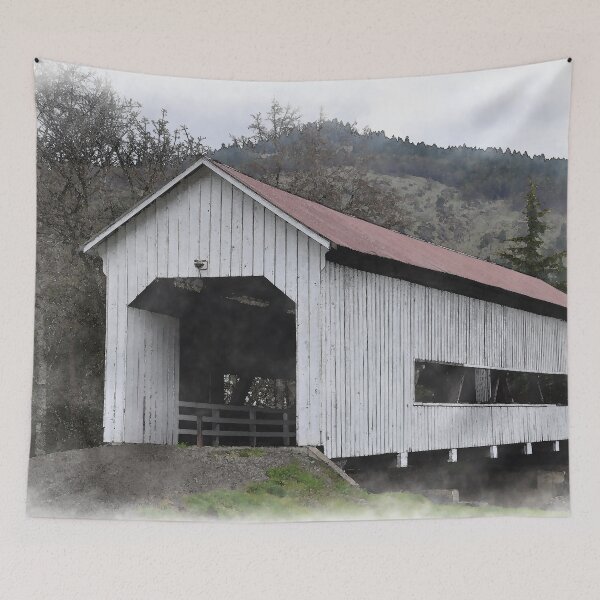 Item preview, The Red Roof Covered Bridge designed and sold by KirtTisdale.