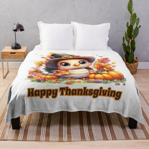 Item preview, Happy Thanksgiving Cute Baby Turkey designed and sold by QuirkyChicArts.