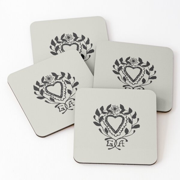 Item preview, GA Heart Lace Daisy Flower Emblem Laurel designed and sold by aestheticqueen.