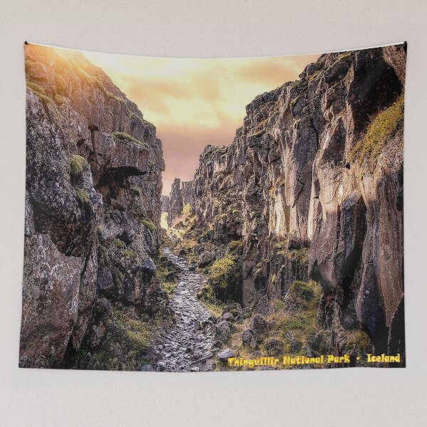 Item preview, Thingvillir National Park Iceland : Travel and Tourism Advertising Print designed and sold by posterbobs.