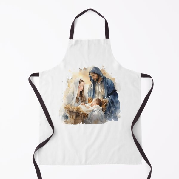 Item preview, Nativity Scene Holy Family / Holy Family in Watercolor / Christian Watercolor /Christmas Manger Scene designed and sold by Krasnovaovaova.