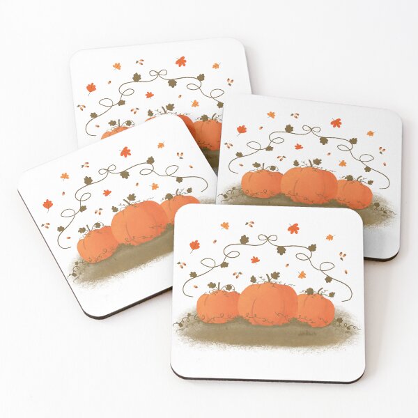 Item preview, Three Pumpkins & Leaves designed and sold by MaryArtPro.