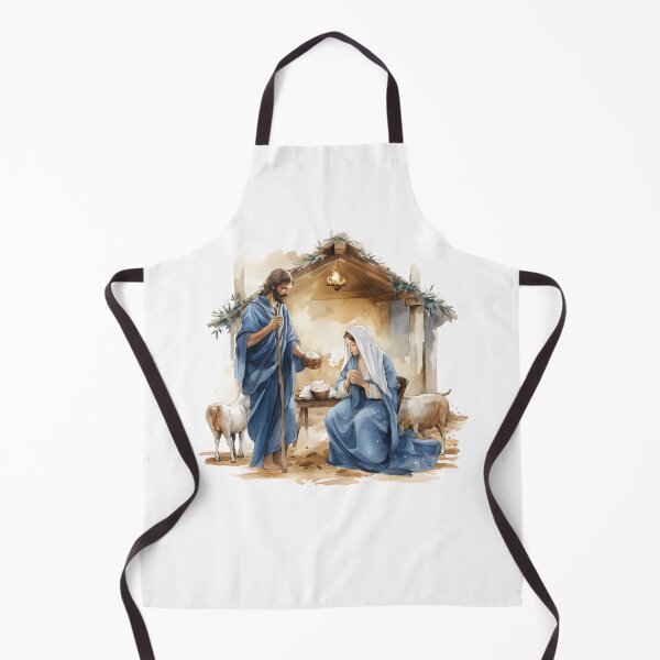 Item preview,  Nativity Scene Holy Family / Holy Family in Watercolor / Christian Watercolor /Christmas Manger Scene designed and sold by Krasnovaovaova.