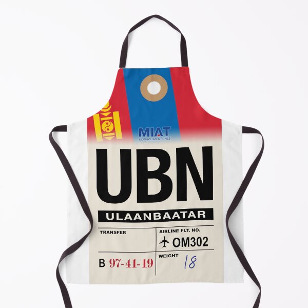 Item preview, Ulaanbaatar (UBN) Mongolia Airline Luggage Tag designed and sold by travelwitheric.