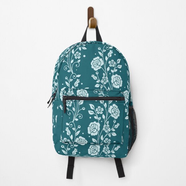 Item preview, Light Blue Roses on Aqua Green2 designed and sold by CONTRAPINK.