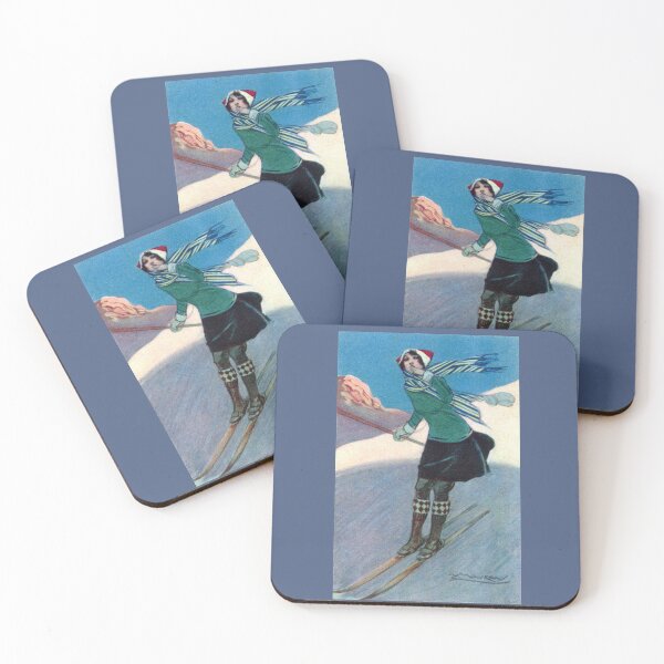 Item preview, 1925 Fashionable Woman Skiing designed and sold by historicimage.