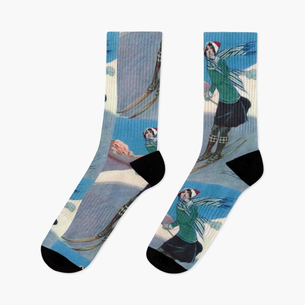 Item preview, 1925 Fashionable Woman Skiing designed and sold by historicimage.