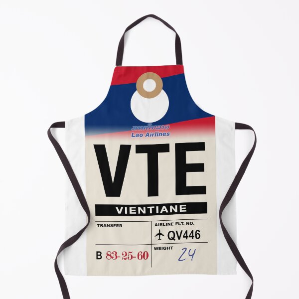 Item preview, Vientiane (VTE) Laos Airline Luggage Tag designed and sold by travelwitheric.