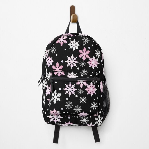 Item preview, Pink and white snowflake print designed and sold by Cattlynn.