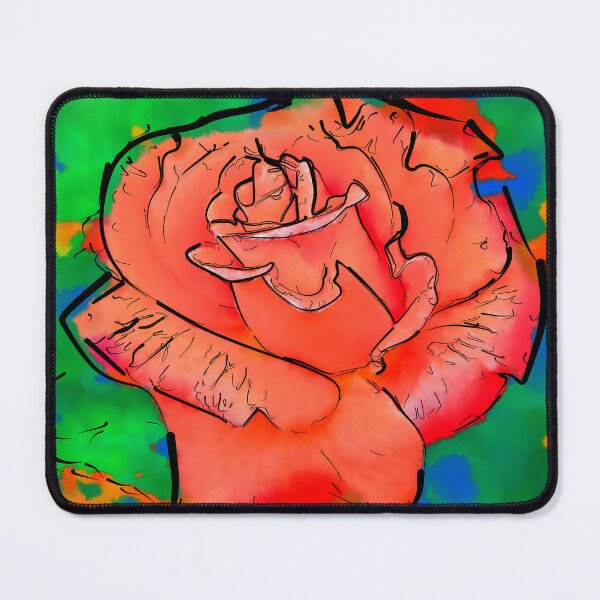 Item preview, Abstract Red Rose Bloom designed and sold by KirtTisdale.