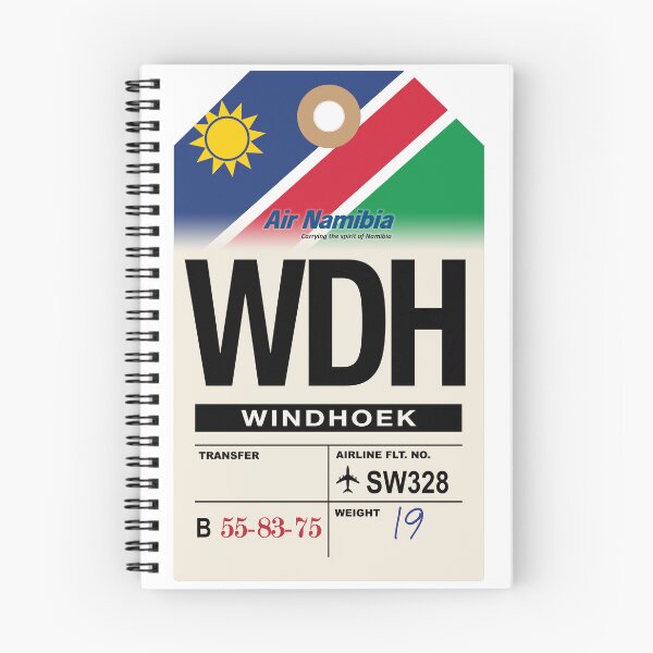 Item preview, Windhoek (WDH) Namibia Airline Luggage Tag designed and sold by travelwitheric.