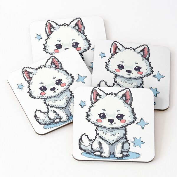 Item preview, Pixel Arctic Fox designed and sold by NaturePixel.
