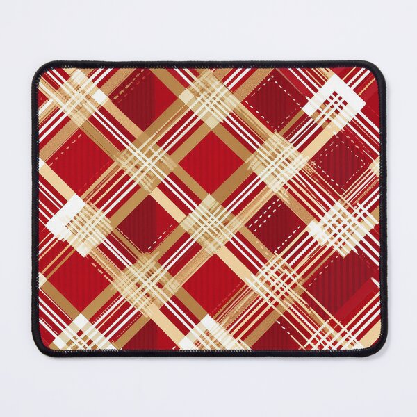 Item preview, Modern Diagonal Red and White Plaid Pattern. designed and sold by DesignHouse07.