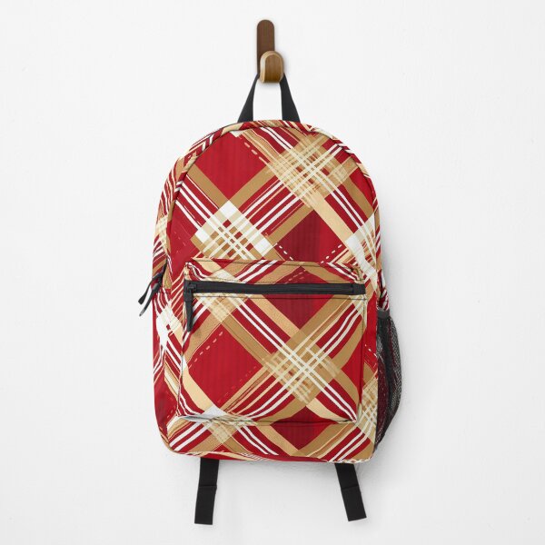 Item preview, Modern Diagonal Red and White Plaid Pattern. designed and sold by DesignHouse07.