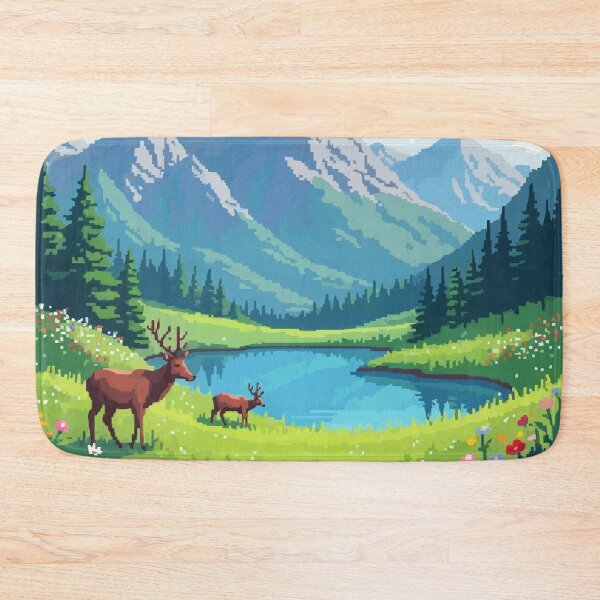 Item preview, Pixel Blooms in the Alpine Meadow designed and sold by NaturePixel.