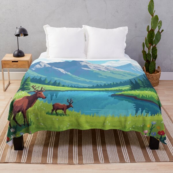 Item preview, Pixel Blooms in the Alpine Meadow designed and sold by NaturePixel.