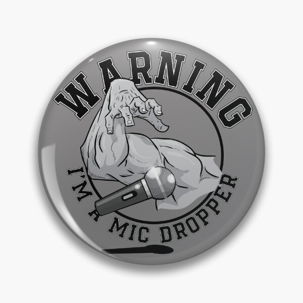 Item preview, I'm a Mic Dropper (Greyscale) designed and sold by JohnnyPraize.