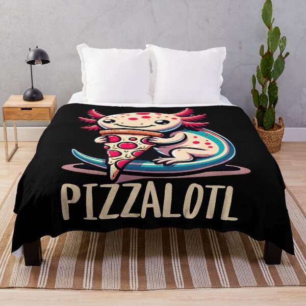 Item preview, Pizza pun - cute cartoon axolotl designed and sold by EvergreenWhimsy.