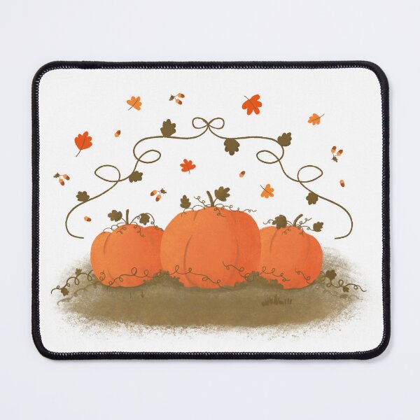 Item preview, Three Pumpkins & Leaves designed and sold by MaryArtPro.