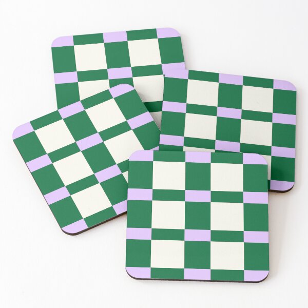 Item preview, Minimal Geometric Rectangles Lines 08 | Abstract Pattern Mid Century Stripes Coastal Green Lavender designed and sold by MarleneCanto.