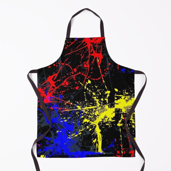 Aperçu de l'œuvre Éclaboussures Red/Blue/Yellow créée et vendue par UZRWRLD .