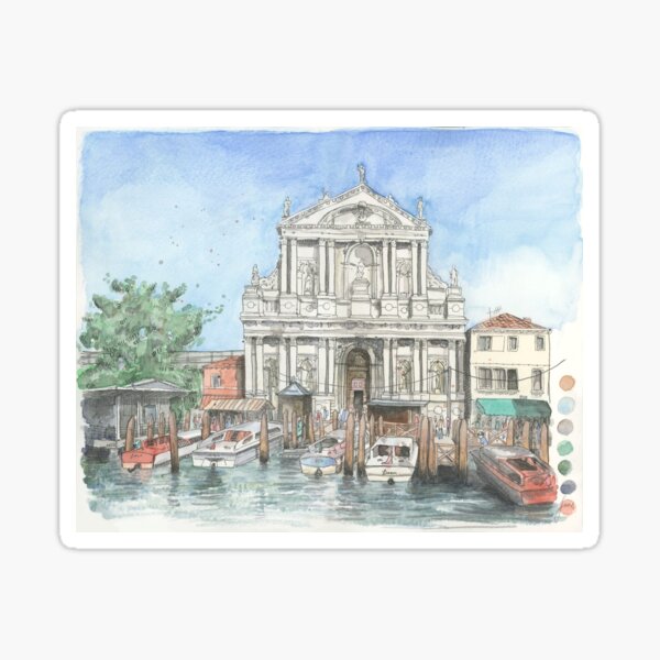 Item preview, Venice Nazareth in watercolour designed and sold by venice-by-us.