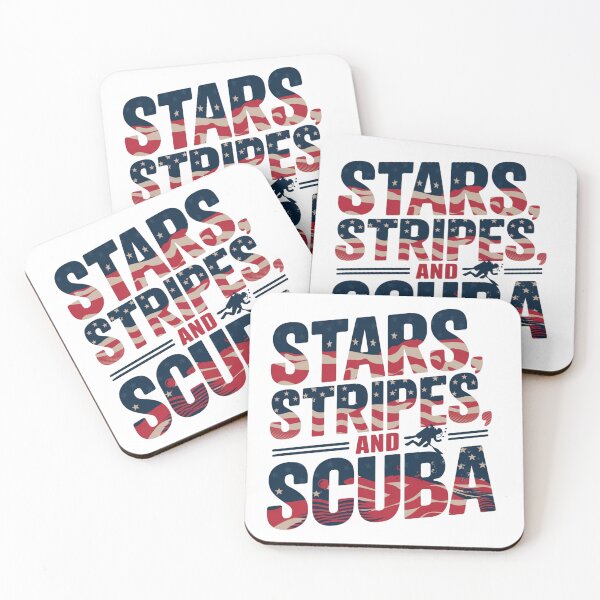 Item preview, Stars, Stripes, and Scuba - Patriotic Diving T-Shirt designed and sold by Peycer.