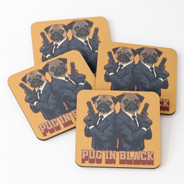 Item preview, Pug in Black, Funny Mashup designed and sold by Quirkmoji.
