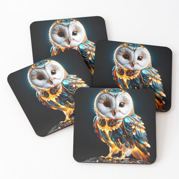 Item preview, Glowing Owl Sculpture: Ethereal Elegance designed and sold by ElevationWorks.