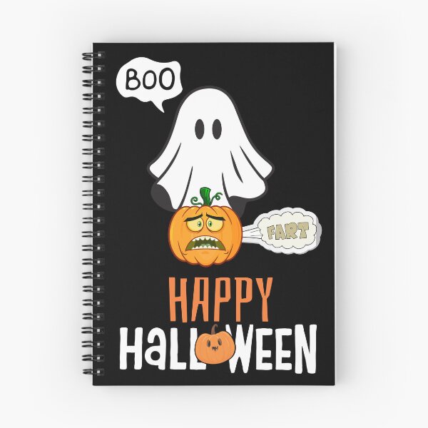 Item preview, Ghost scares the fart out of a pumpkin designed and sold by SPDguy.