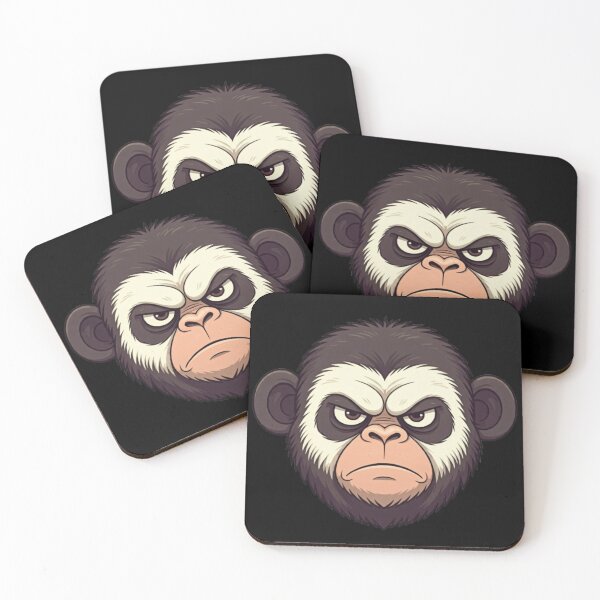 Item preview, Grumpy Panda Monkey designed and sold by StickersRyous.