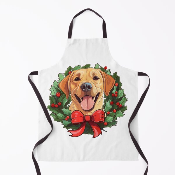 Item preview, Labrador - yellow -  Christmas Wreath Dog designed and sold by wotsthis.