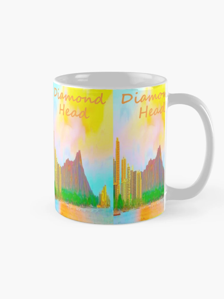 Thumbnail 3 of 6, Coffee Mug, Diamond Head In Color II designed and sold by R-F-B.