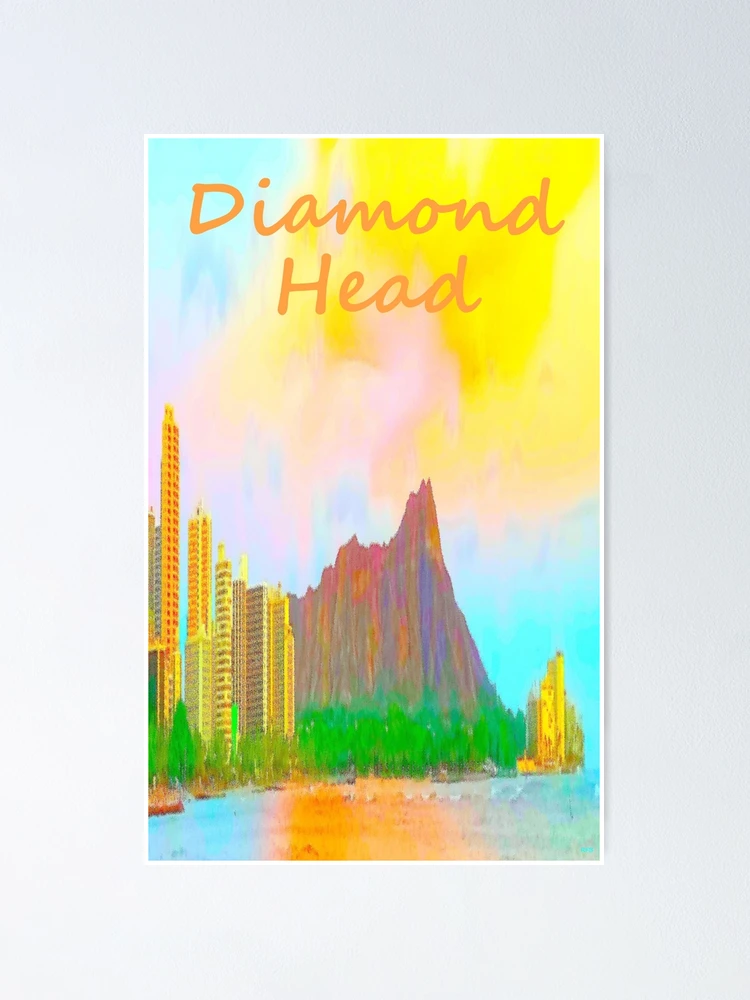 Thumbnail 1 of 3, Poster, Diamond Head In Color II designed and sold by R-F-B.