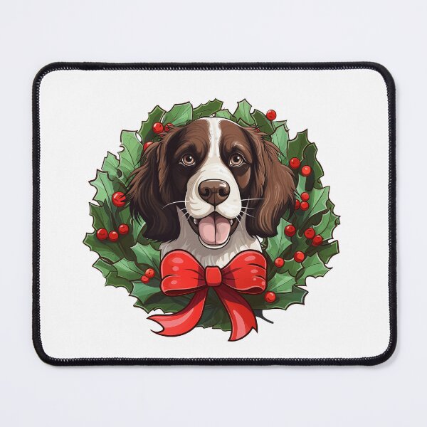 Item preview, Springer Spaniel - Christmas Wreath Dog designed and sold by wotsthis.