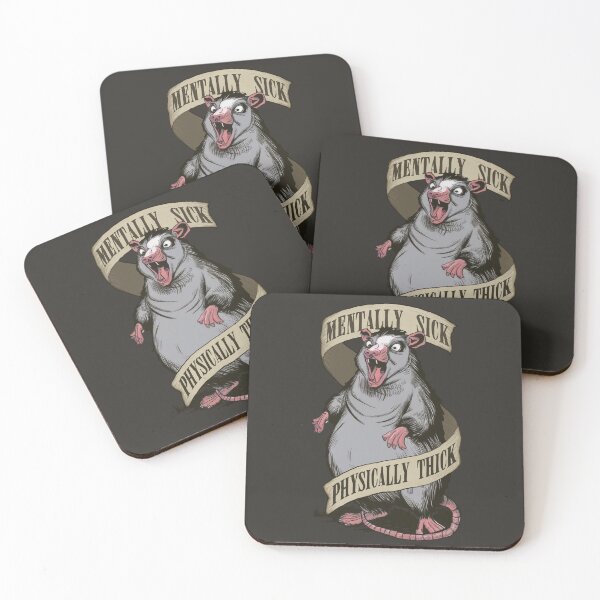 Item preview, Mentally Sick Physically Thick Possum designed and sold by Quirkmoji.