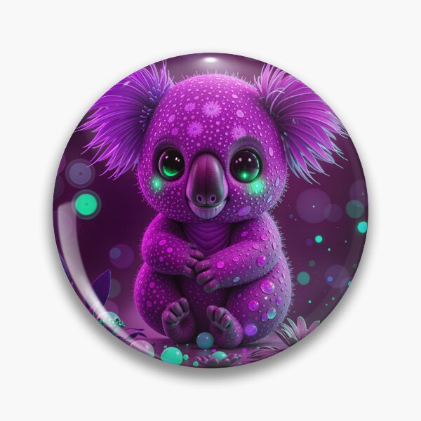 Item preview, Cute Purple Fantasy Koala Bear designed and sold by TheArtOfPat.