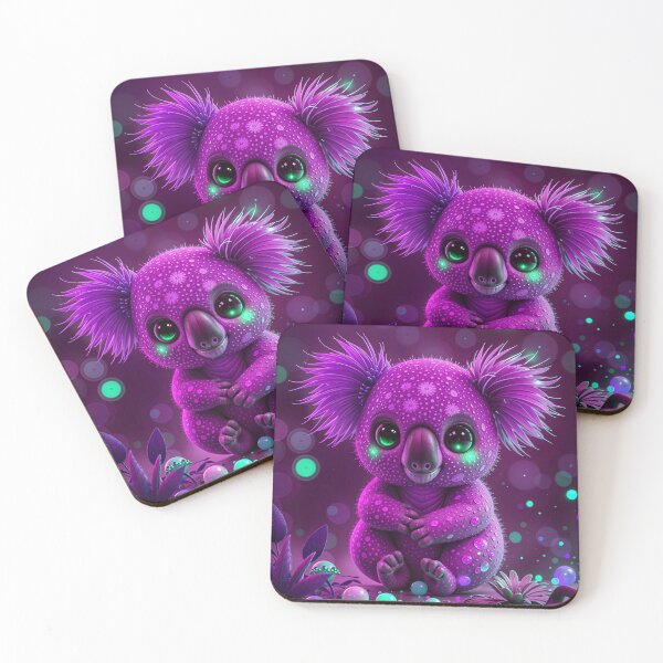 Item preview, Cute Purple Fantasy Koala Bear designed and sold by TheArtOfPat.