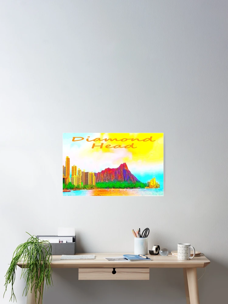 Thumbnail 2 of 3, Poster, Diamond Head In Color IV designed and sold by R-F-B.
