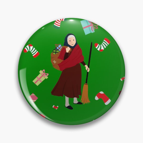 Item preview, ugly christmas witch befana green designed and sold by Gossip Rag.