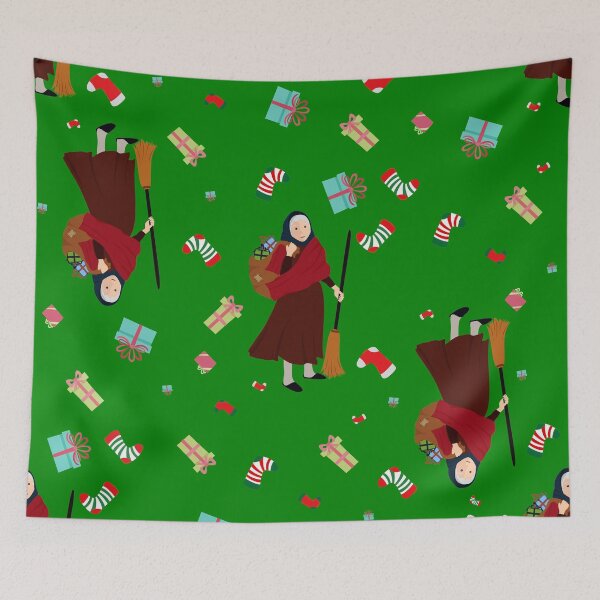 Item preview, ugly christmas witch befana green designed and sold by Gossip Rag.