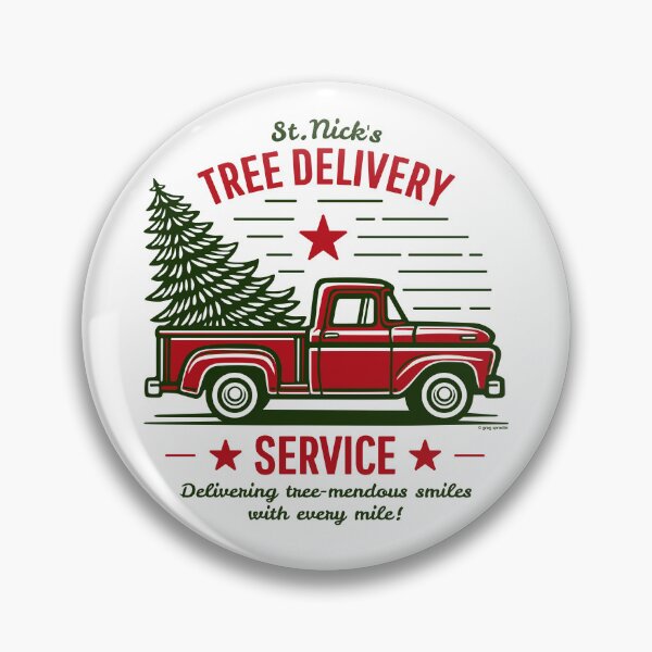 Item preview, St. Nick's Tree Delivery Service designed and sold by Automotive Art by Greg.
