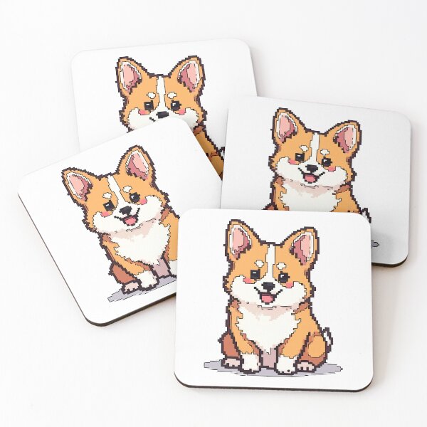 Item preview, Pixel Charm of the Pembroke Corgi designed and sold by NaturePixel.