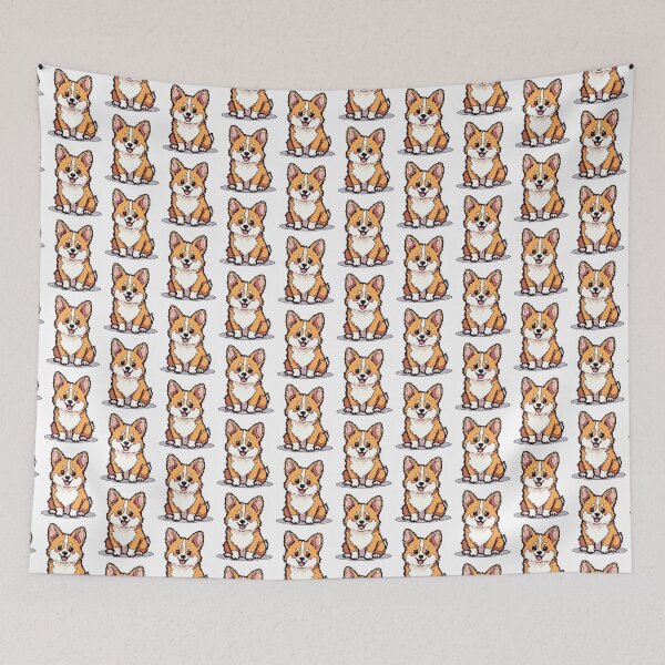 Item preview, Pixel Charm of the Pembroke Corgi designed and sold by NaturePixel.