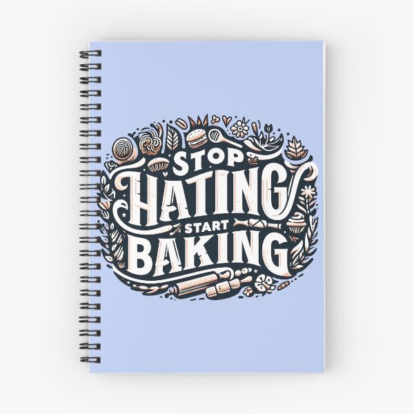 Item preview, Stop Hating Start Baking, typography designed and sold by maxmaj.