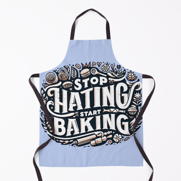 Item preview, Stop Hating Start Baking, typography designed and sold by maxmaj.