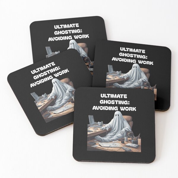 Item preview, Ultimate Ghosting: Avoiding Work -  Funny Goth Halloween Humor designed and sold by signshirtz.