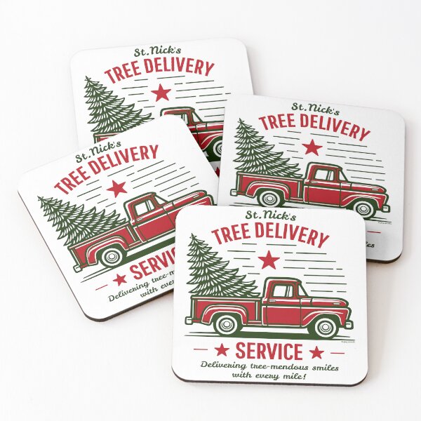 Item preview, St. Nick's Tree Delivery Service designed and sold by Automotive Art by Greg.