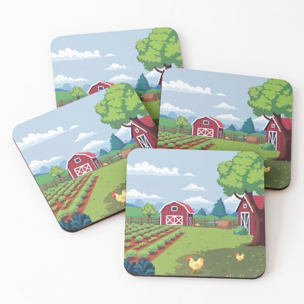 Item preview, Pixel Serenity of the Countryside Farm designed and sold by NaturePixel.