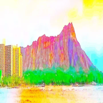 Artwork thumbnail, Diamond Head In Color VI by R-F-B